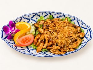 43. Emincé de Poulet à l’ail et au Poivre 蒜香鸡