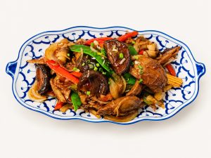 47. Emincé de Canard aux Champignons Parfumés 香菇鸭