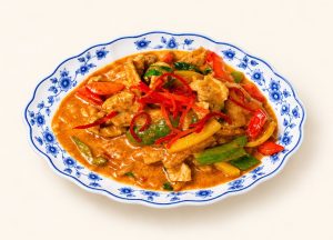 58. Emincé de Porc au lait de Coco et Curry Rouge 红咖喱猪