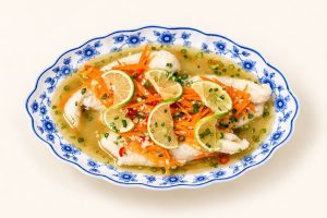 64.🌶️ Filet de Poisson à la Vapeur Épicé et au Citron Vert 青柠蒸鱼