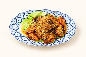 74. Crevettes Sautées à l’Ail et au Poivre 蒜香虾