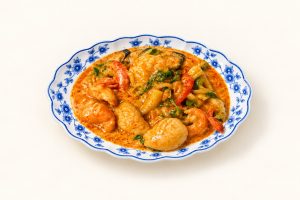 75. Fruits de Mer au lait de Coco et Curry Rouge 红咖喱海鲜
