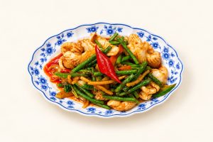 77.🌶️ Calamars Pimentés aux Haricots Verts 辣子豆角鲜鱿