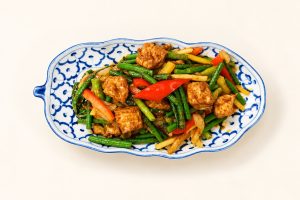 80.☘️🌶️ Tofu Sauté aux Haricots Verts en sauce Pimentée 辣子豆角豆腐