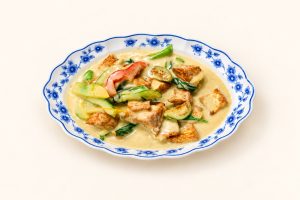 87.☘️🌶️ Tofu au lait de Coco et Curry Vert 绿咖喱豆腐
