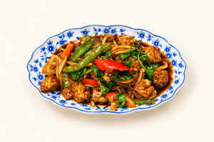 89.☘️🌶️ Tofu Sauté aux Pousses de Bambou et Basilic Thaï 金不换豆腐