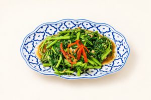92.☘️ Liserons d’eau à la sauce aux Crevettes (Phat Phak Khom) 空心菜