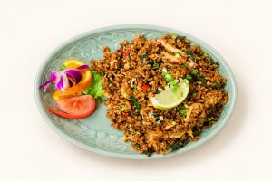 99.🌶️ Sauté de Riz Pimenté au Basilic Thaï 香辣金不换炒饭 (avec poulet/porc/crevettes/bœuf)